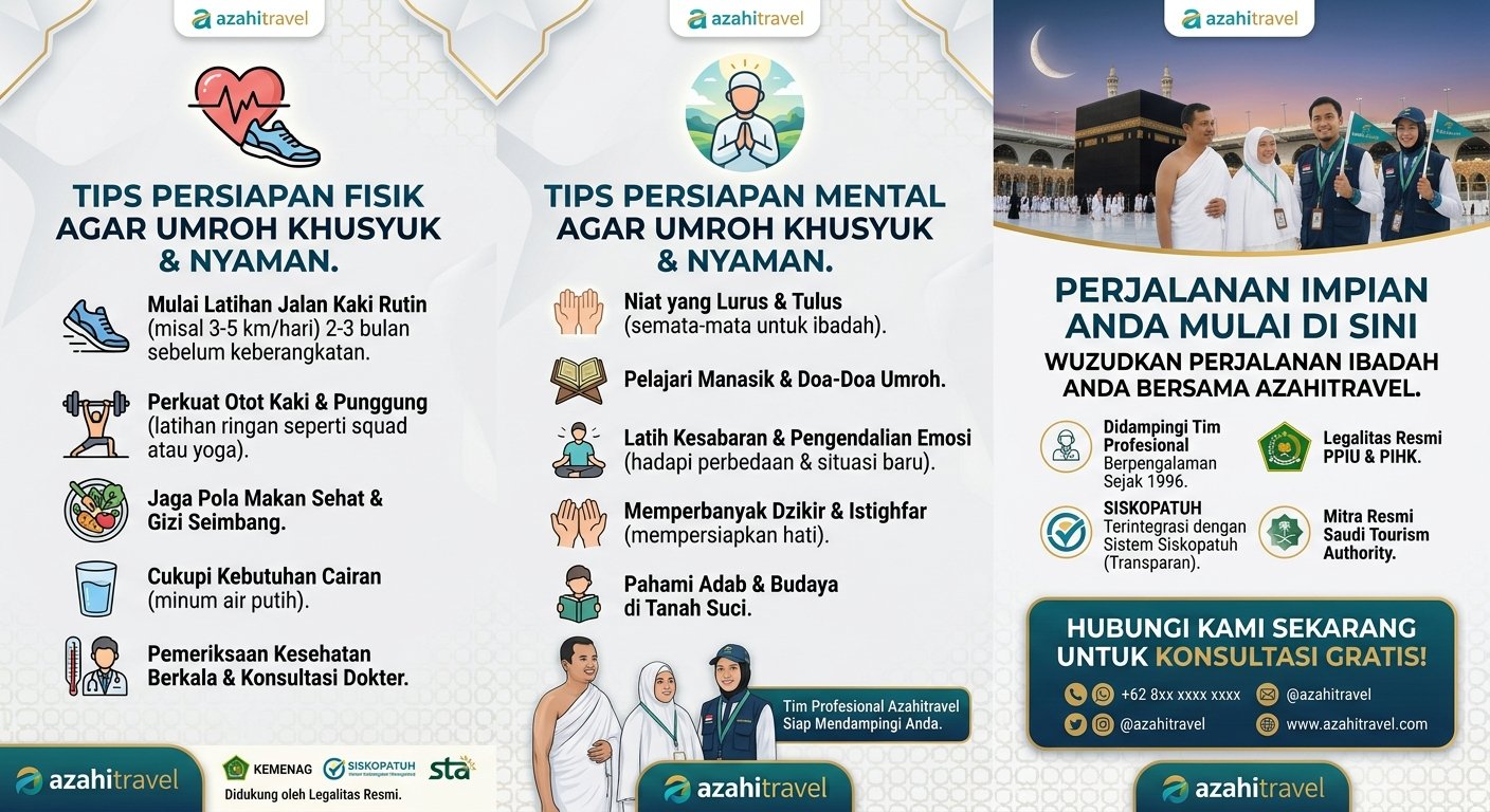 Persiapan Fisik & Mental Sebelum Berangkat Umroh